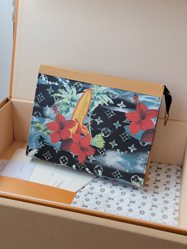 LV Pochette Voyage Clutch Handbag Monogram Canvas 261865