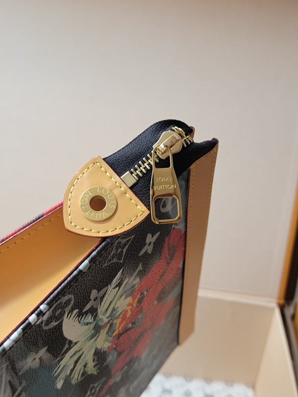 LV Pochette Voyage Clutch Handbag Monogram Canvas 261865