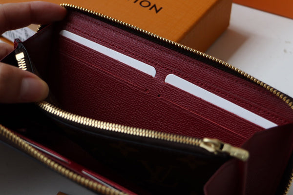 LV Clemence Wallet Dark Brown Monogram Canvas 261869