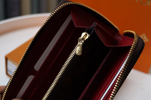 LV Clemence Wallet Dark Brown Monogram Canvas 261869