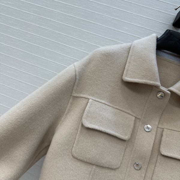 HM Jacket in Beige Wool and Cashmere