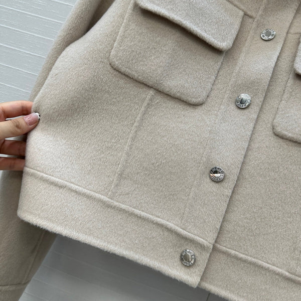 HM Jacket in Beige Wool and Cashmere