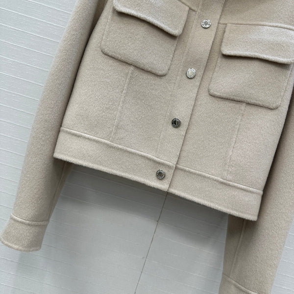 HM Jacket in Beige Wool and Cashmere