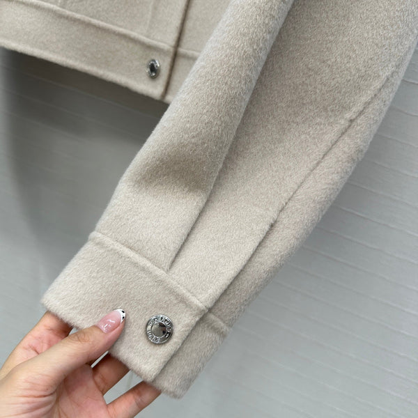 HM Jacket in Beige Wool and Cashmere