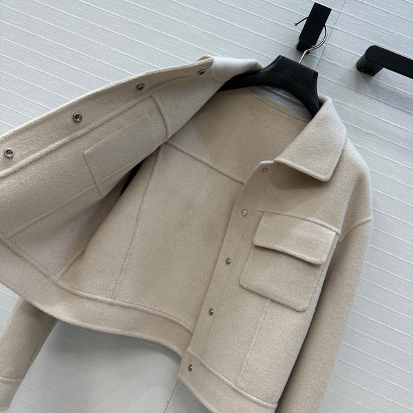 HM Jacket in Beige Wool and Cashmere