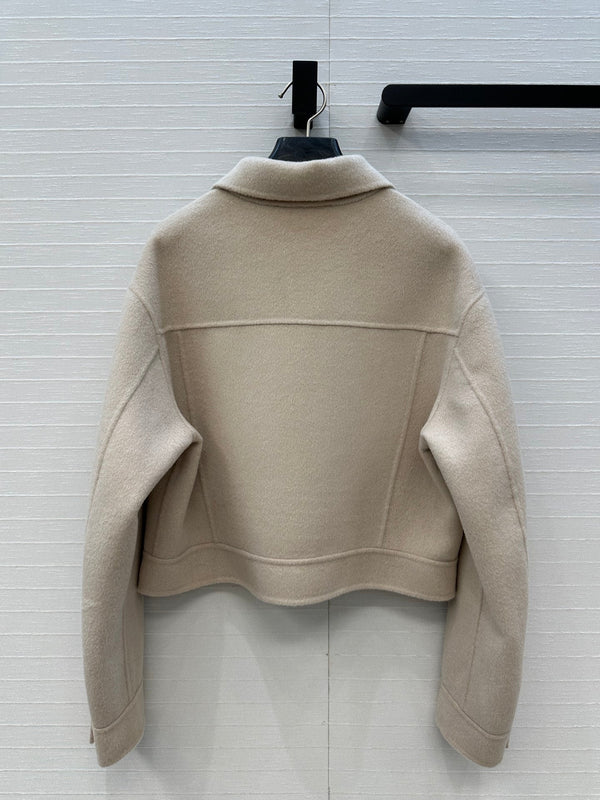 HM Jacket in Beige Wool and Cashmere