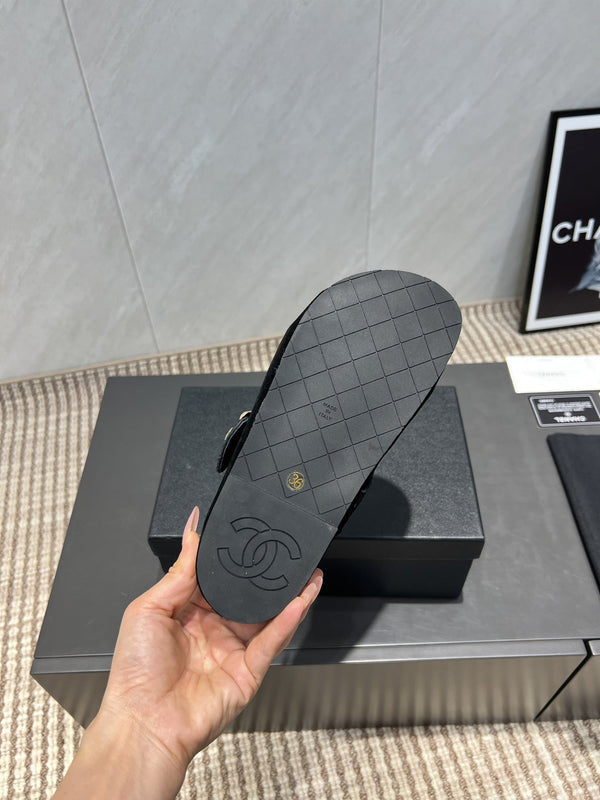 CC 25S Birkenstock Thick-Sole Loafers in Black Suede 442537