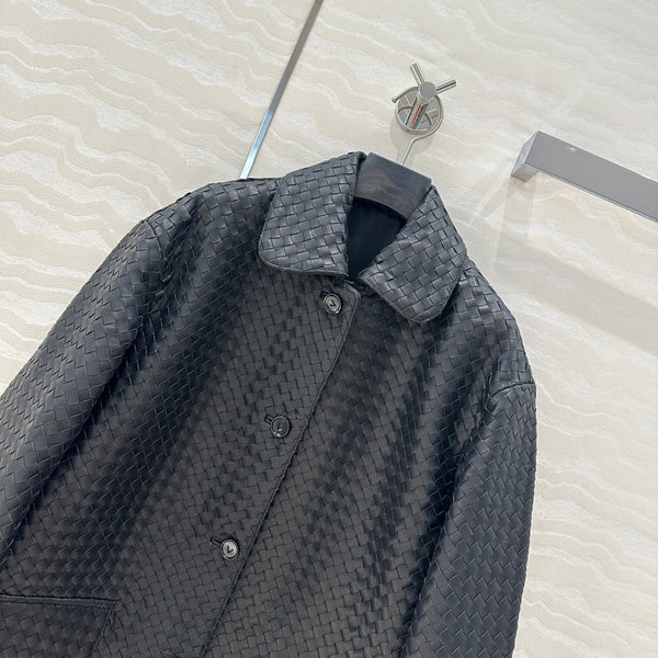 BV Jacket in Black Lambskin