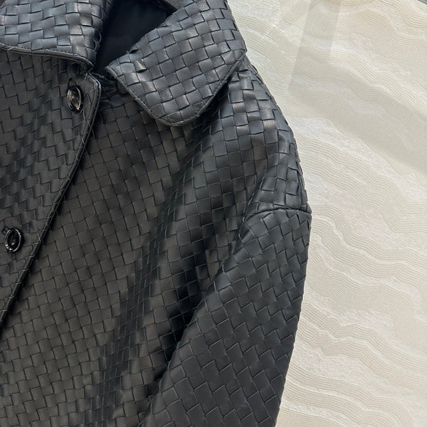 BV Jacket in Black Lambskin