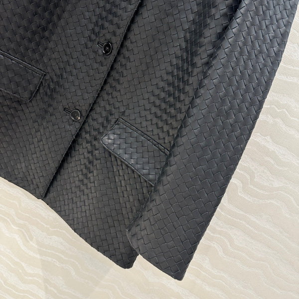 BV Jacket in Black Lambskin