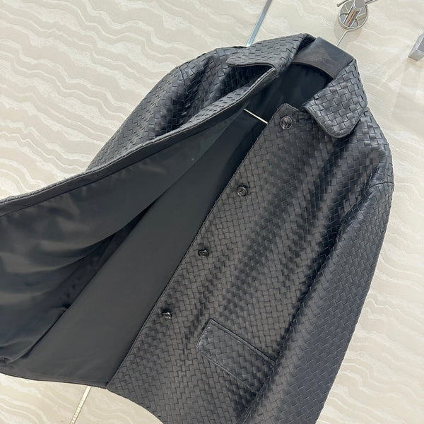 BV Jacket in Black Lambskin