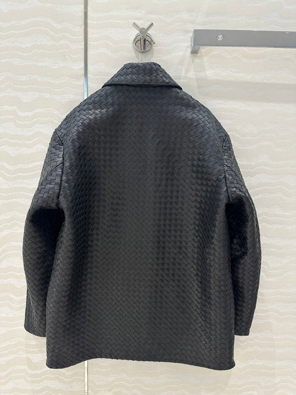 BV Jacket in Dark Brown Lambskin