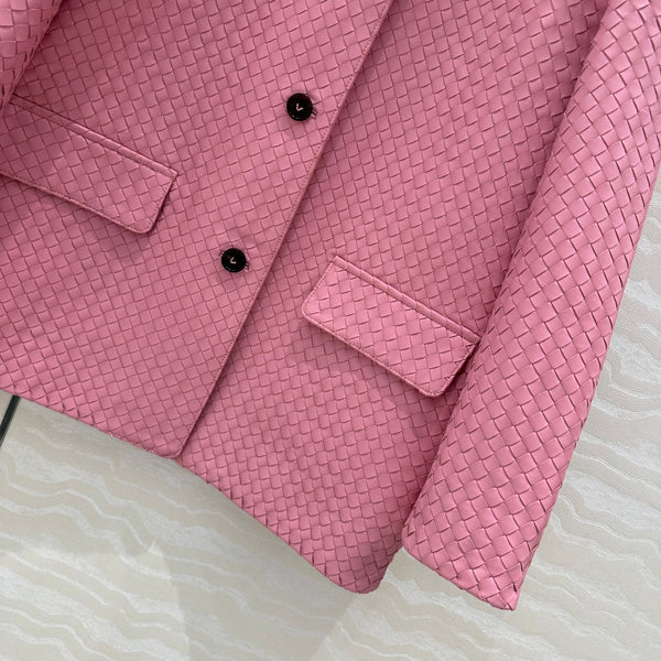 BV Jacket in Pink Lambskin