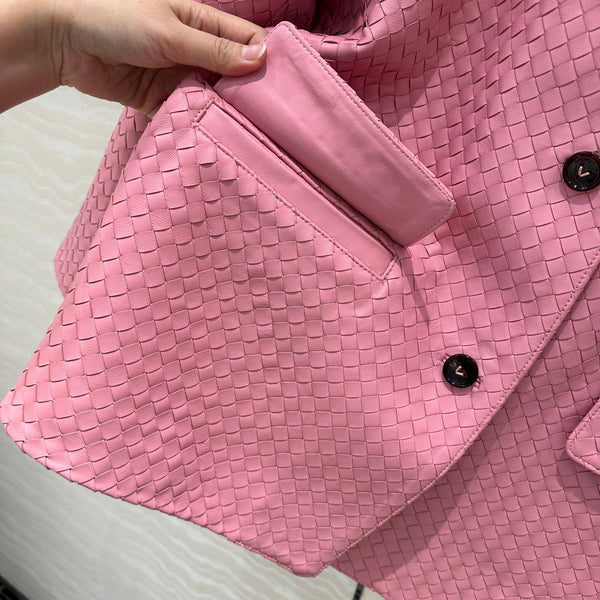 BV Jacket in Pink Lambskin