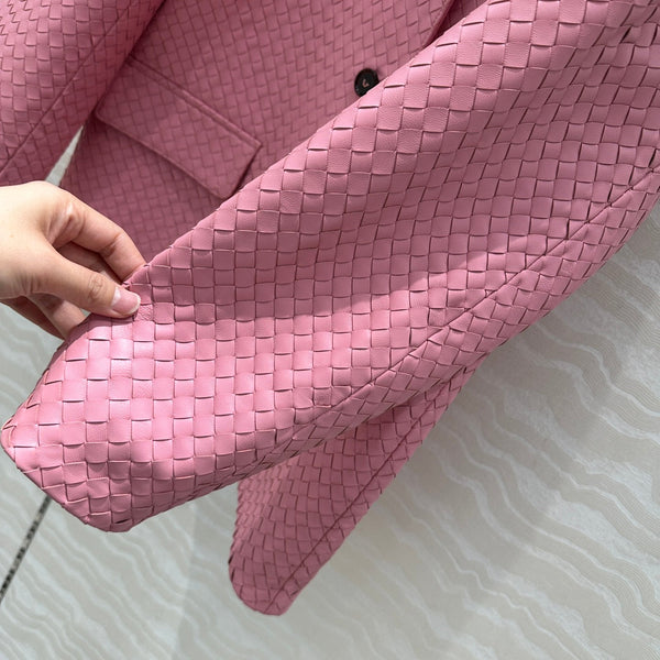 BV Jacket in Pink Lambskin