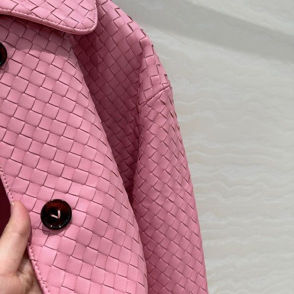 BV Jacket in Pink Lambskin