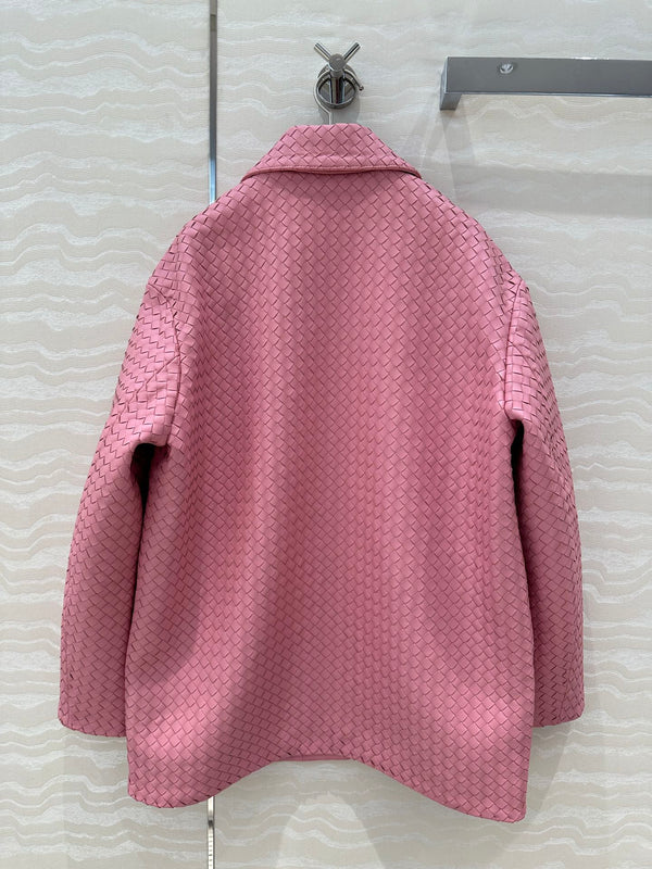 BV Jacket in Pink Lambskin