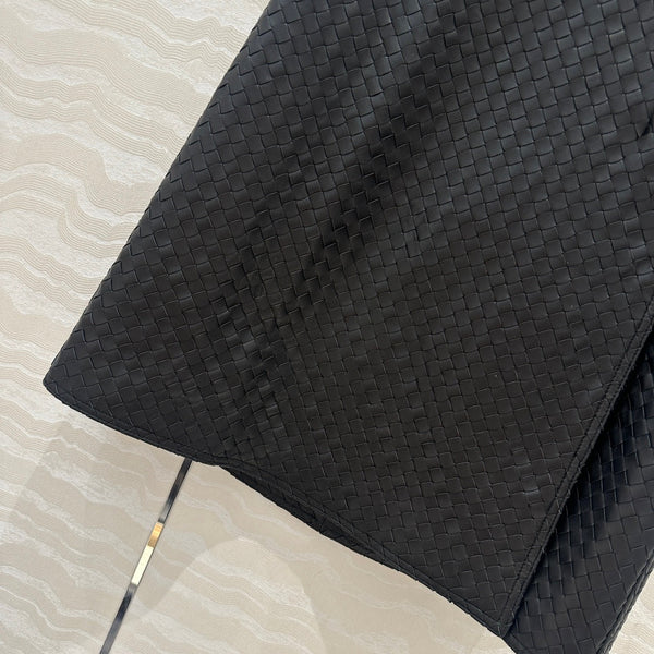 BV Skirt in Black Lambskin