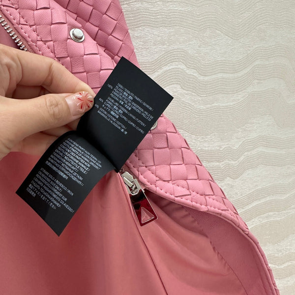 BV Skirt in Pink Lambskin