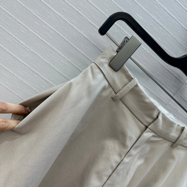 BV Skirt in Ivory White Cotton