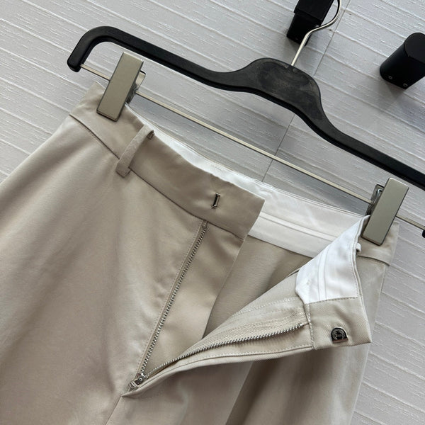 BV Skirt in Ivory White Cotton