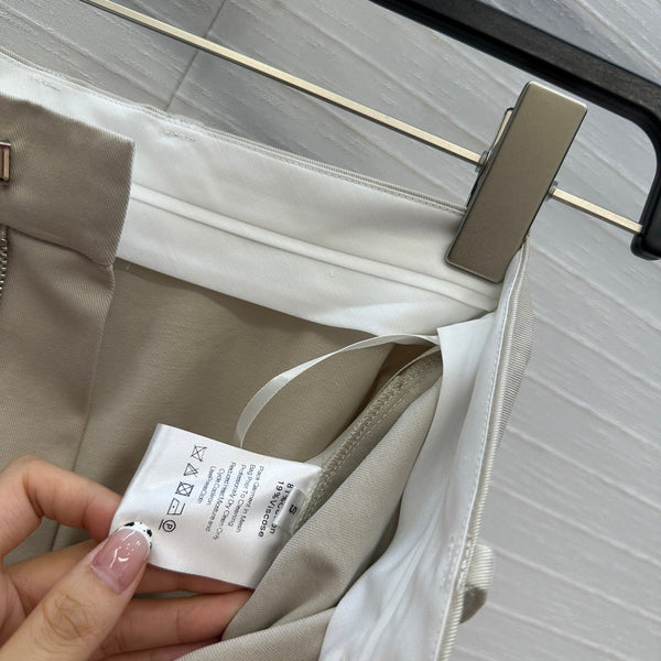 BV Skirt in Ivory White Cotton