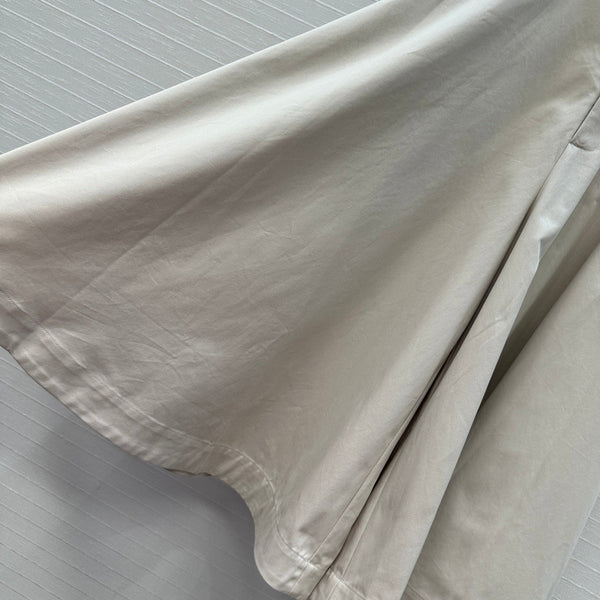 BV Skirt in Ivory White Cotton