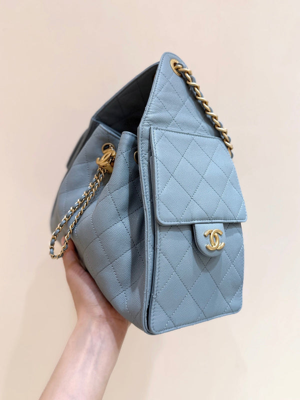 CC 25S Hobo Bag 30 Haze Blue Calfskin