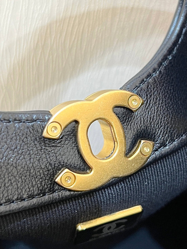 CC 25P Mini 31 Bag in Black Lambskin and Suede