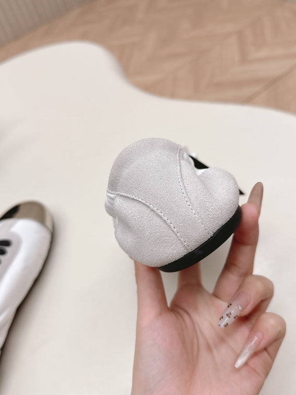 Prada Collapse Sneakers White Gray Re-Nylon and Suede With Metal Toecap 407095