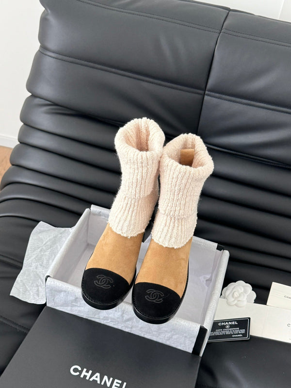 CC 25K Sock Boots Brown Suede 458776