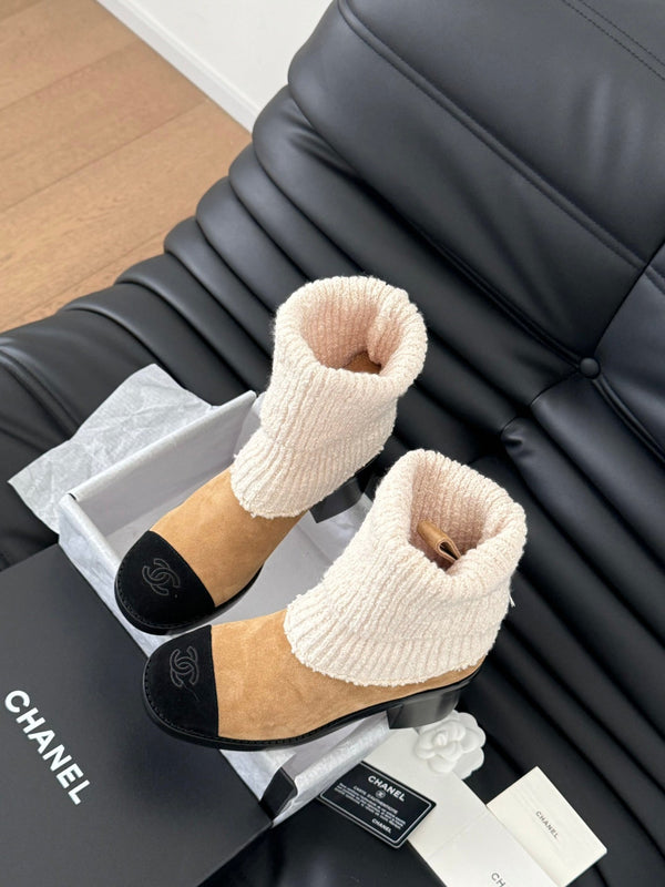 CC 25K Sock Boots Brown Suede 458776