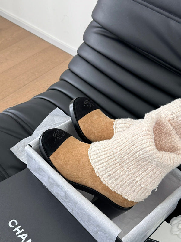 CC 25K Sock Boots Brown Suede 458776