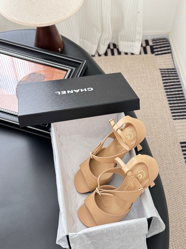 CC 25B Mary Janes 85mm High Heel Beige Sheepskin