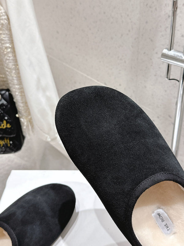 The Row Sandal Black Cowhide 334158