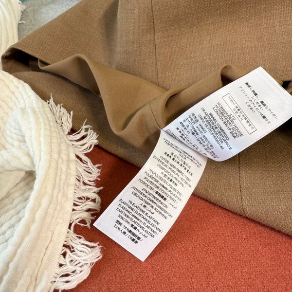 CC 25 Abito a trapezio a maniche lunghe in poliestere marrone