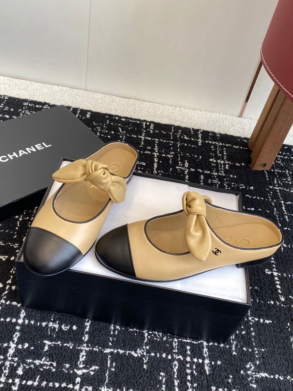 CC 25SS Mary Jane Slippers Beige Sheepskin 473430