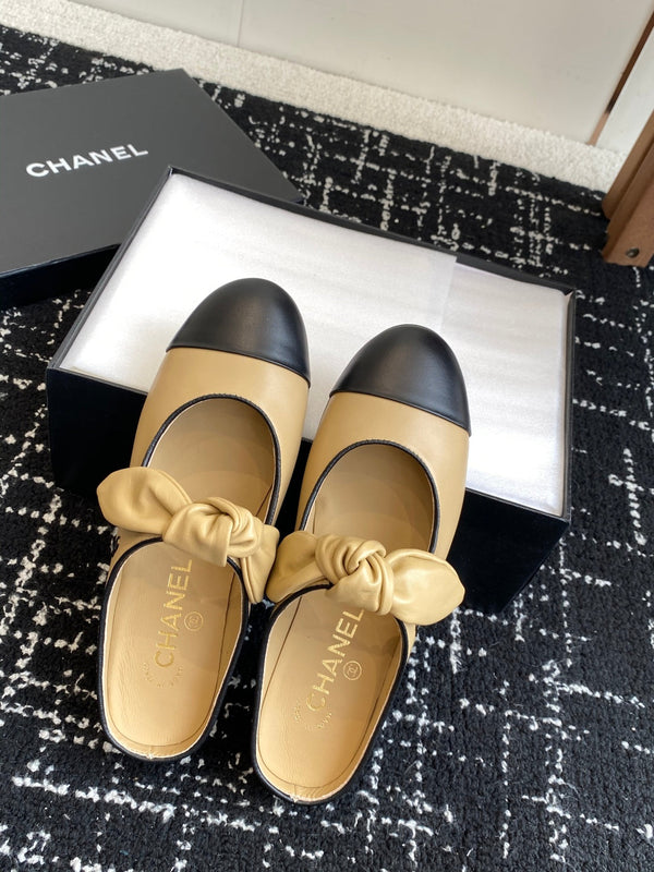 CC 25SS Mary Jane Slippers Beige Sheepskin 473430