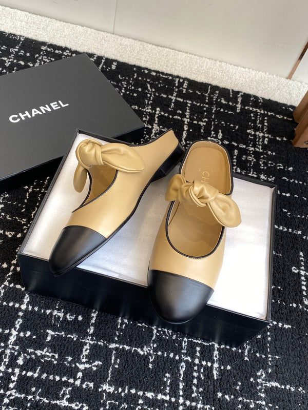 CC 25SS Mary Jane Slippers Beige Sheepskin 473430