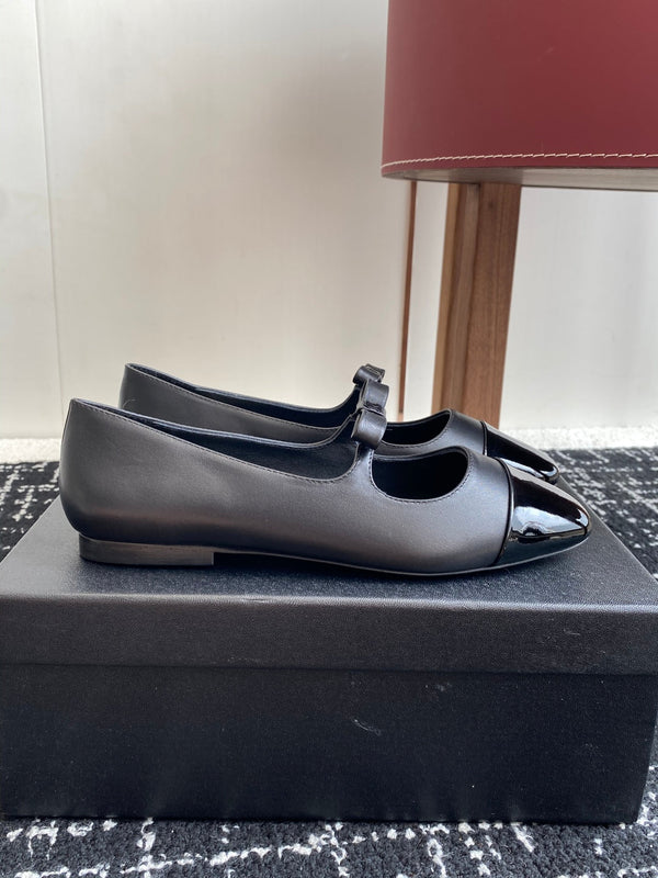 CC 25SS Mary Jane Ballerinas Black Lambskin 473421