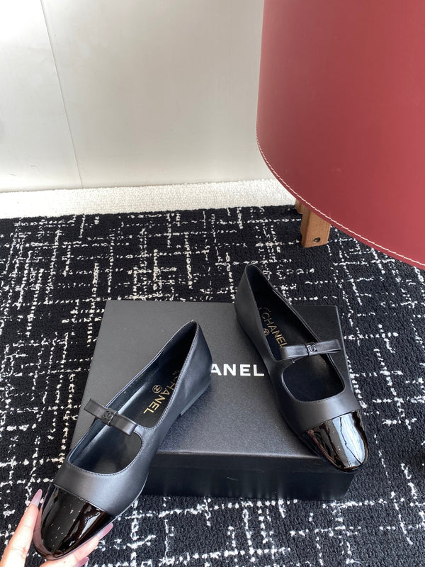 CC 25SS Mary Jane Ballerinas Black Lambskin 473421