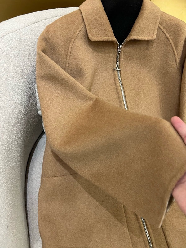 HM 25 Classic Pig-Nose Floral Coat Brown Cashmere 305176