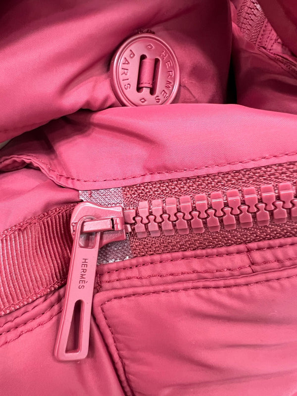 HM 25 Diamond-Guilted Padded Jacket Red Cotton and Polyester 302845