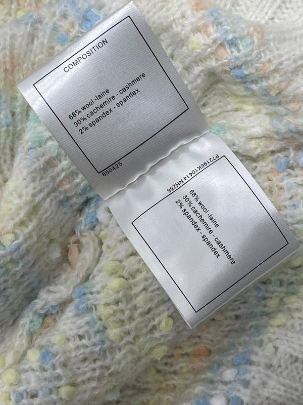 CC 25 Cardigan lavorato a maglia con bottoni in lana blu 305392