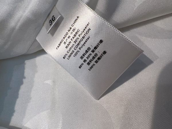 CC 25 Vest Dress White Cotton 305852