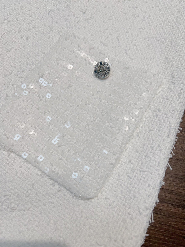 CC 25 Vest Dress White Cotton 305852