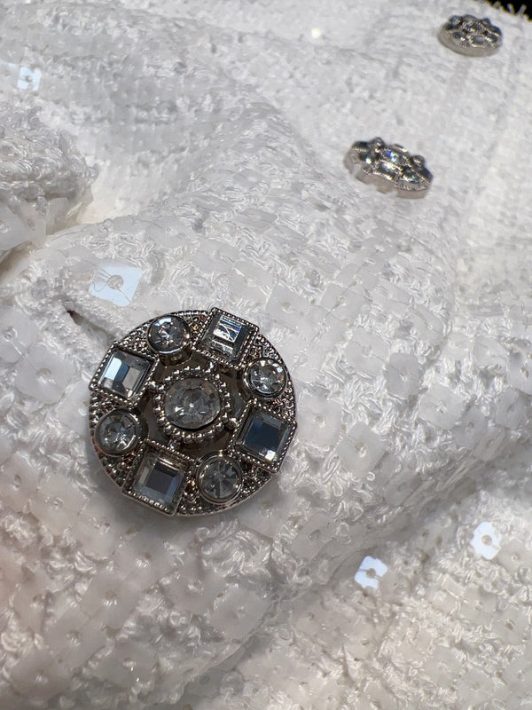 CC 25 Vest Jacket White Cotton 305856