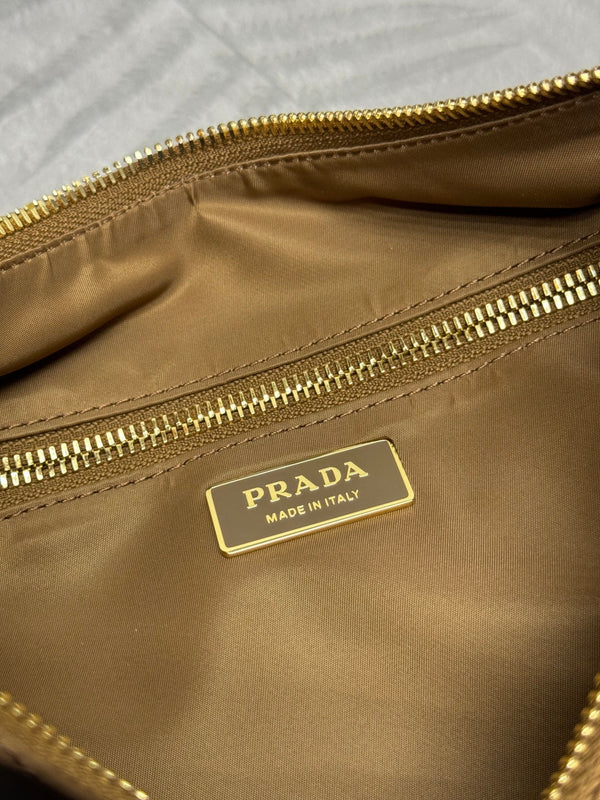 Pra Explorer Bag 32cm Brown Nylon and Calfskin 267412