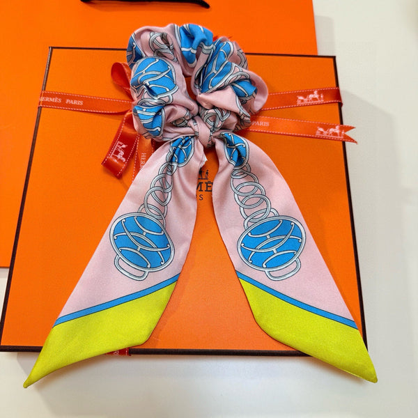 HM Twilly Small Silk Scarf and Detachable Hairband 825647