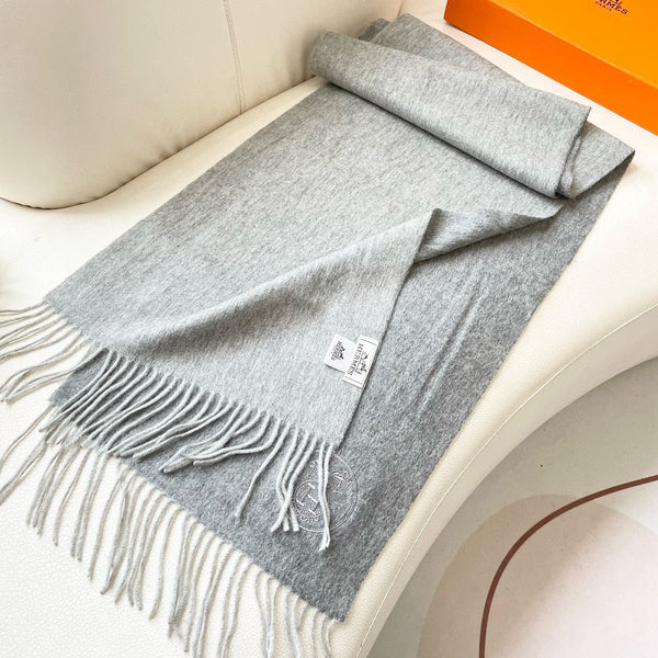 HM 25 200cm Scarf Gray Cashmere 825630